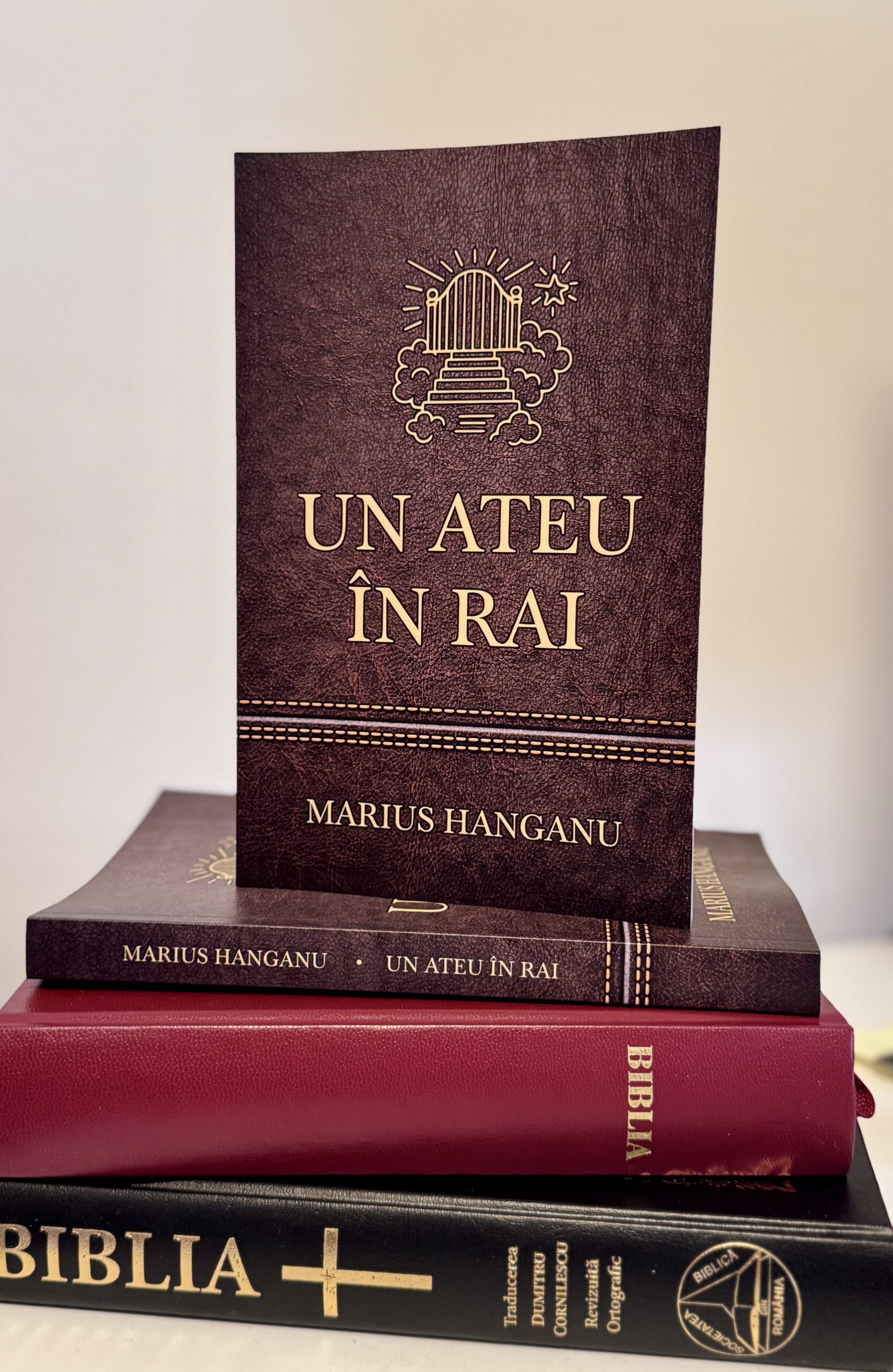 Coperta romanului Un ateu în Rai de Marius Hanganu